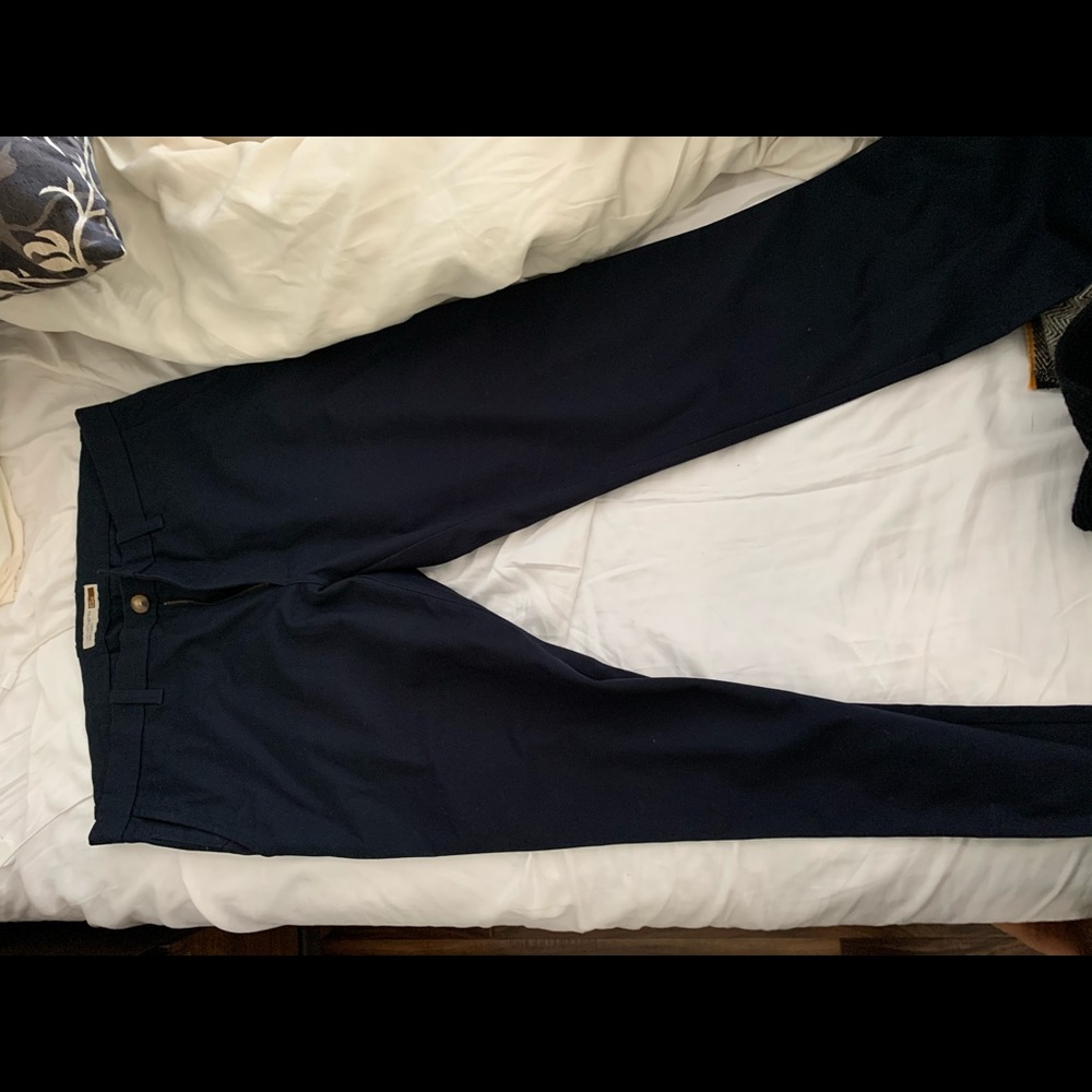Denver Hayes navy blue khaki slim fit  pants 36x32